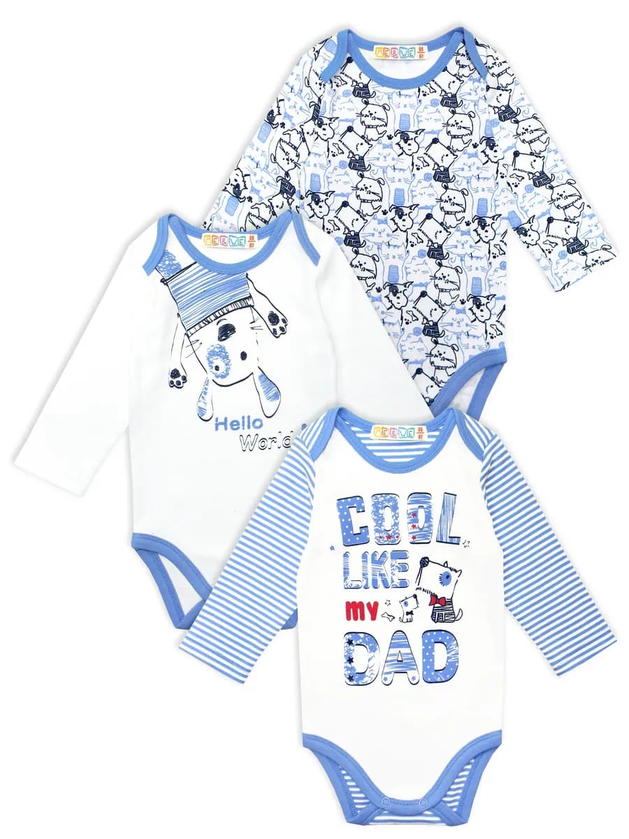 Боди для малышей, 3 шт