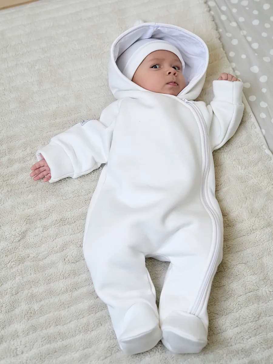 Комбинезон с начесом для новорожденных