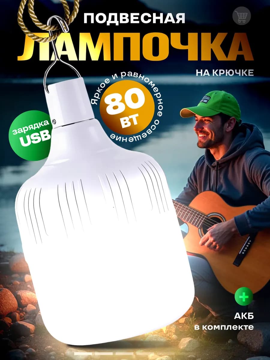 Лампочка аккумуляторная подвесная