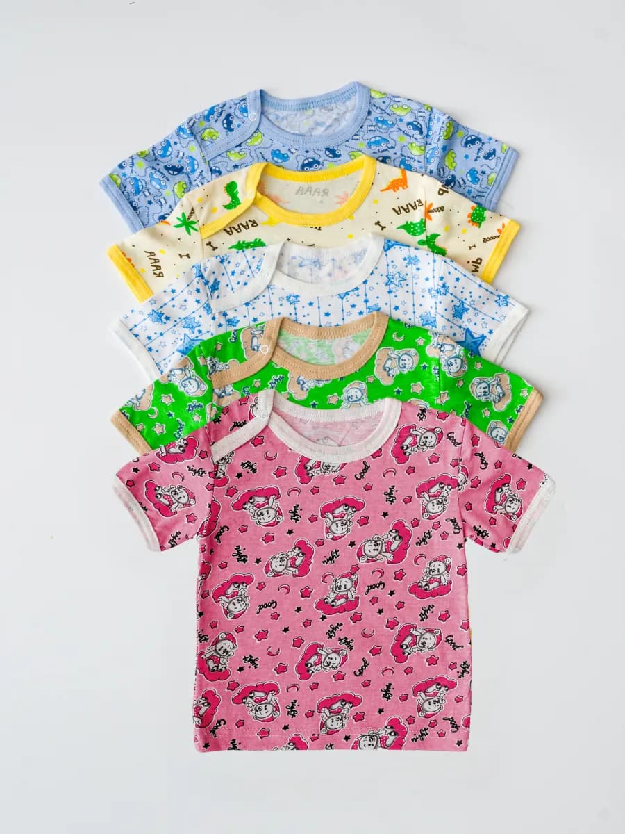 Футболки для новорожденных детей набор