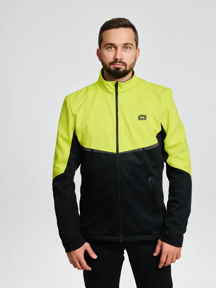 Лыжная разминочная куртка АКТИВ мужская софтшелл