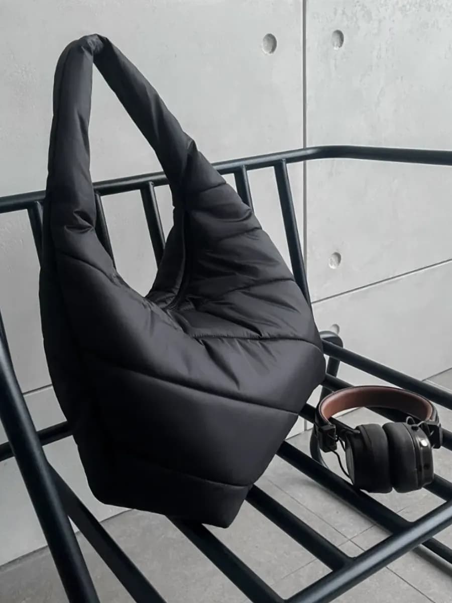 Сумка дутая стеганая большая