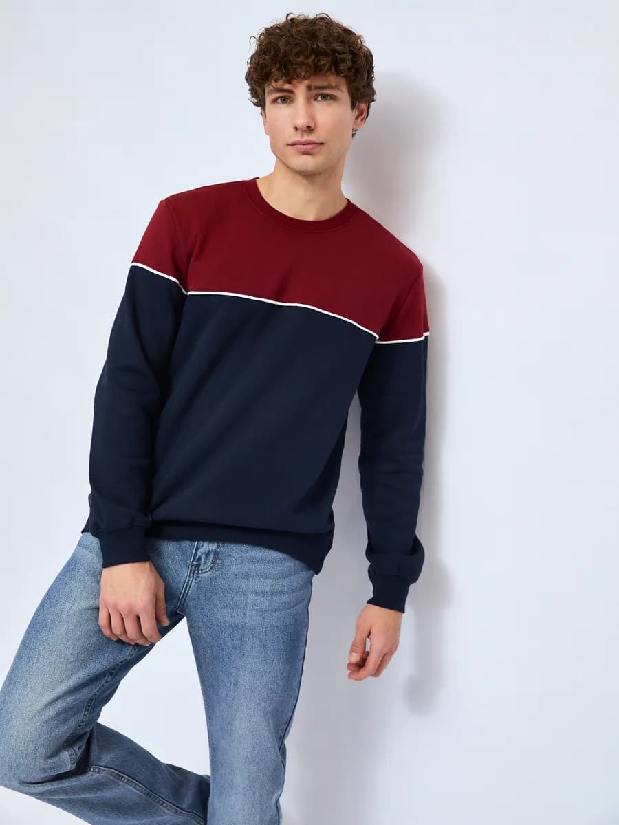 Трикотажный мужской свитшот с начёсом