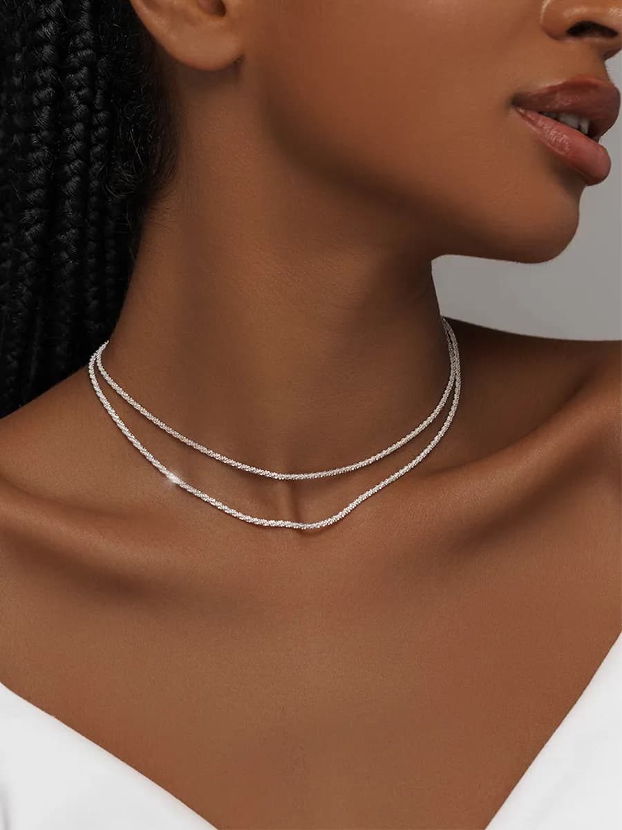 Цепочка на шею набор бижутерия