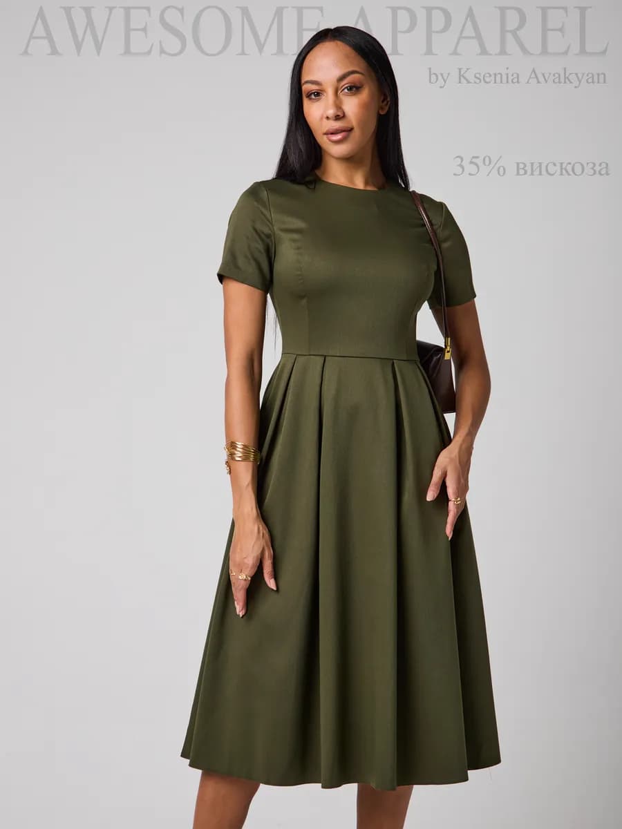 Платье для праздника вечернее зеленое