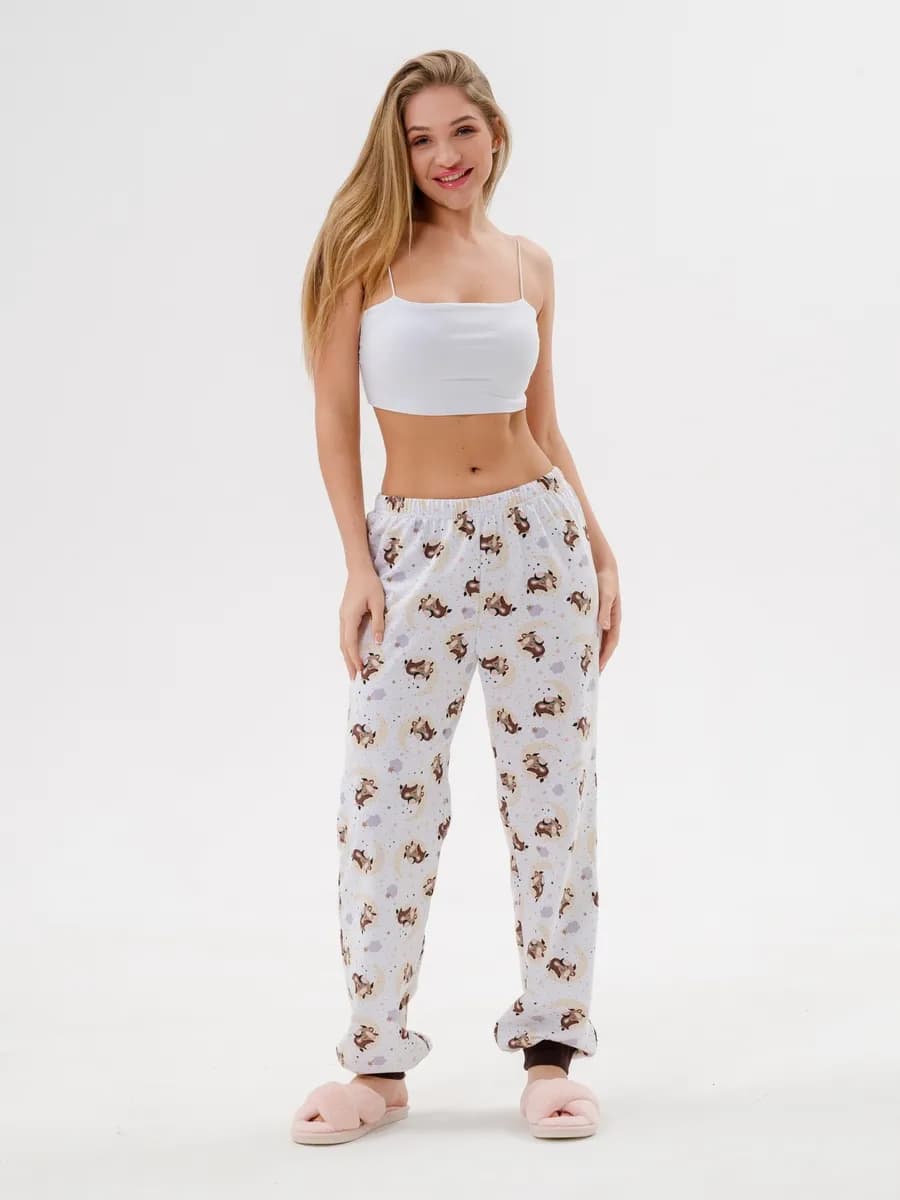 Брюки домашние футер с начесом