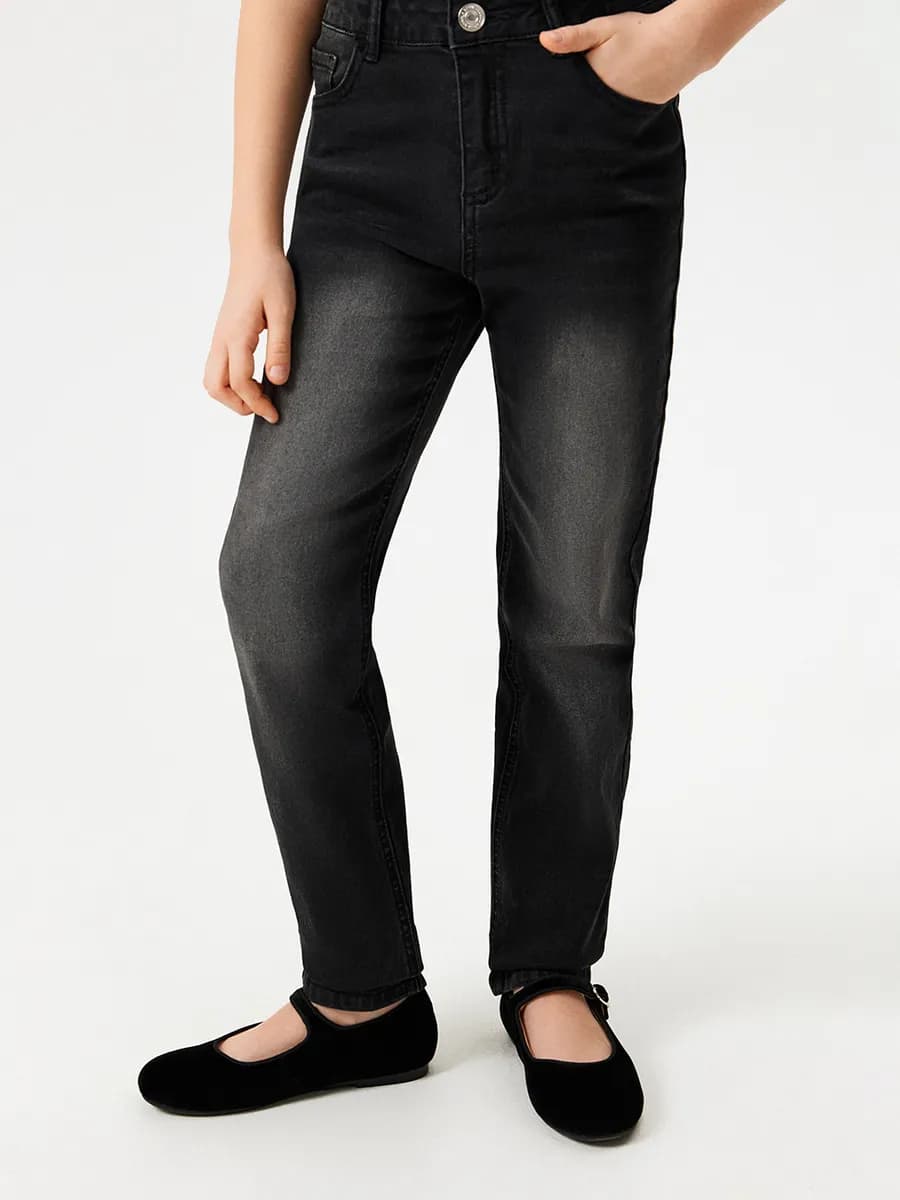 Джинсы зауженные облегающие в школу