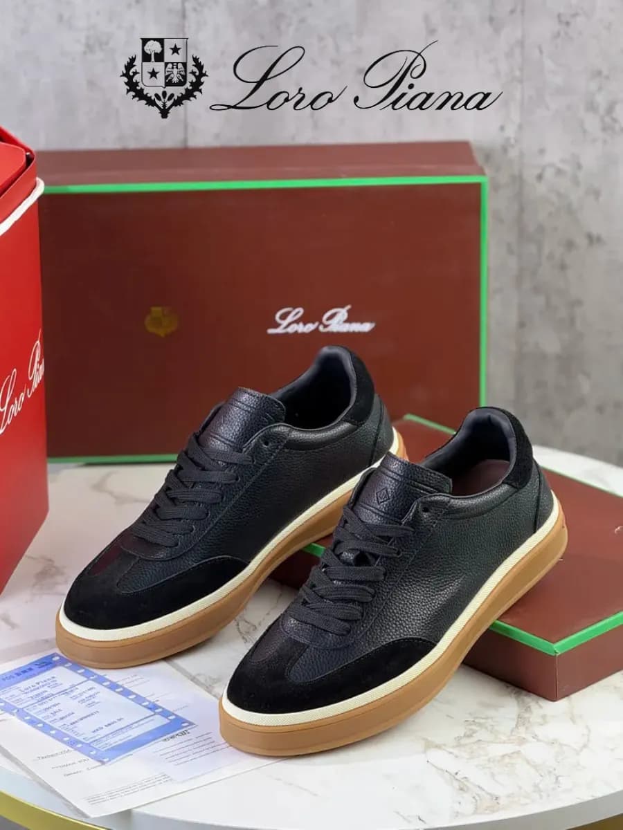 Кеды из натуральной кожи и замши