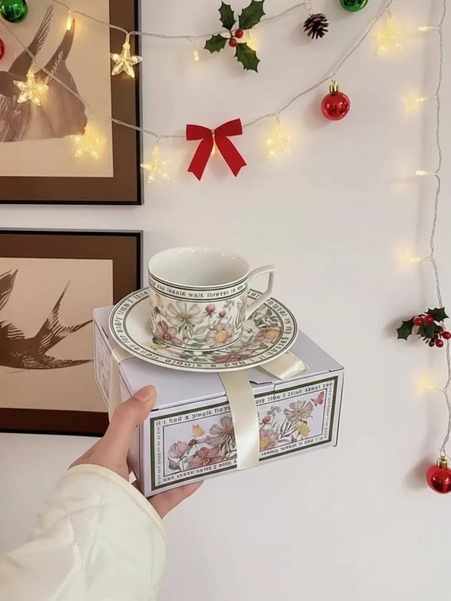 Чайная пара набор блюдце и чашка