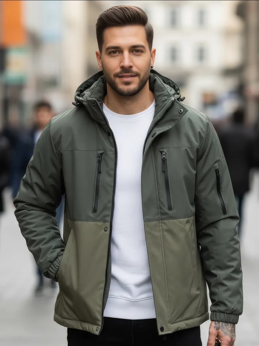 Куртка легкая ветровка весенняя с капюшоном