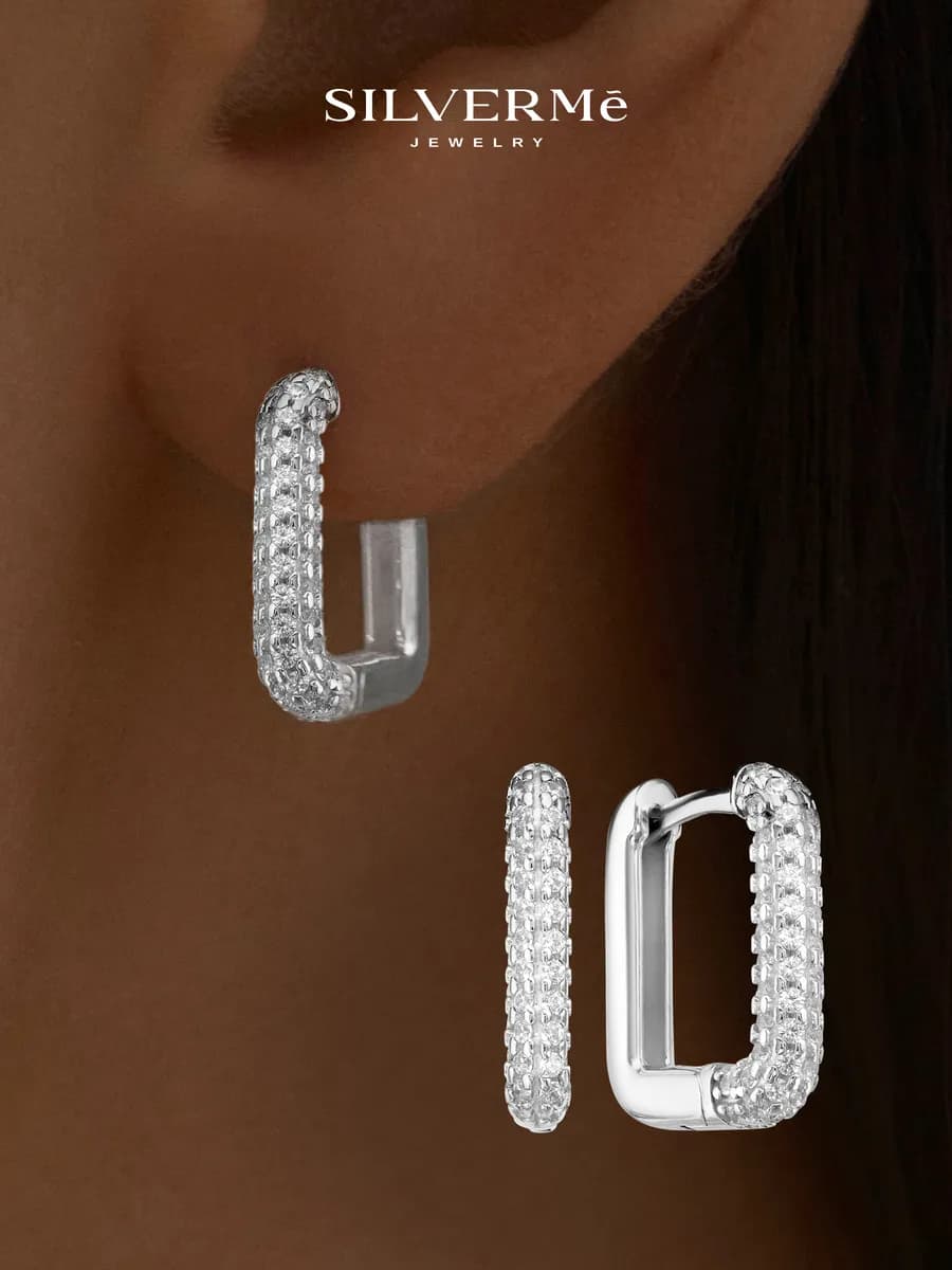 Серьги серебряные хаггисы с камнями серебро 925