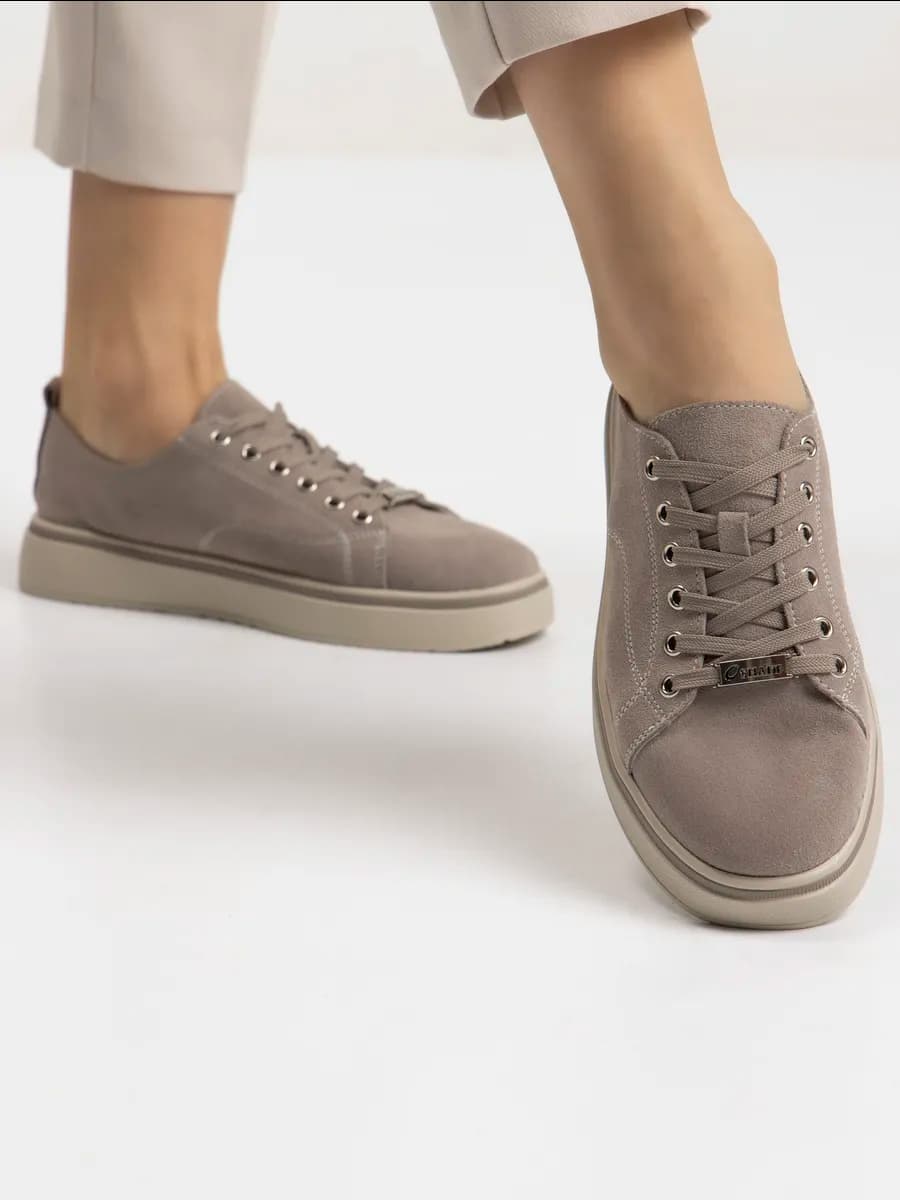 Кеды замшевые женские