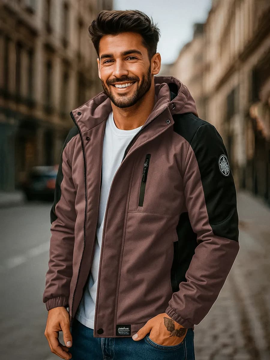 Куртка мужская осенняя демисезонная с капюшоном