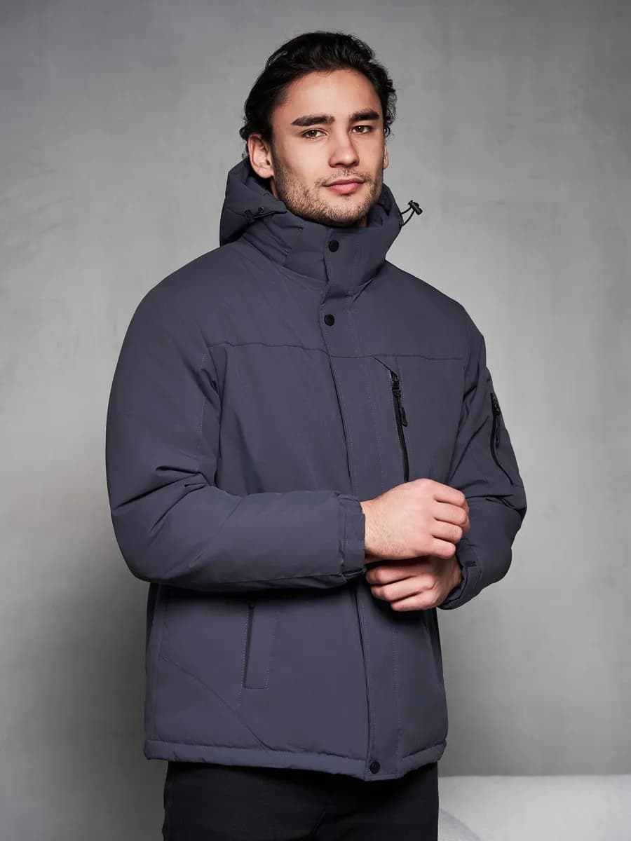 Куртка утепленная демисезонная с капюшоном