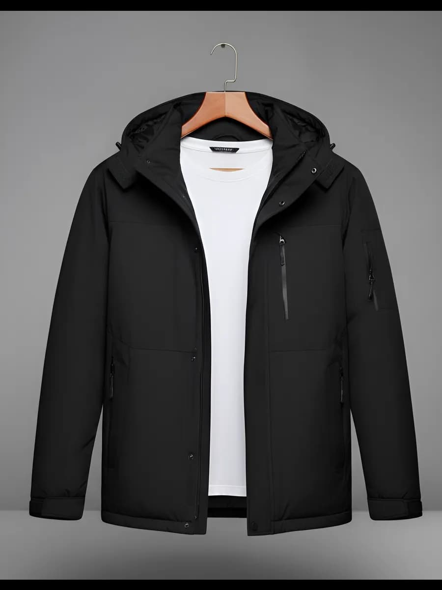 Куртка утепленная демисезонная с капюшоном