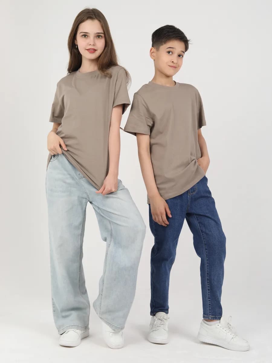 Футболка детская однотонная