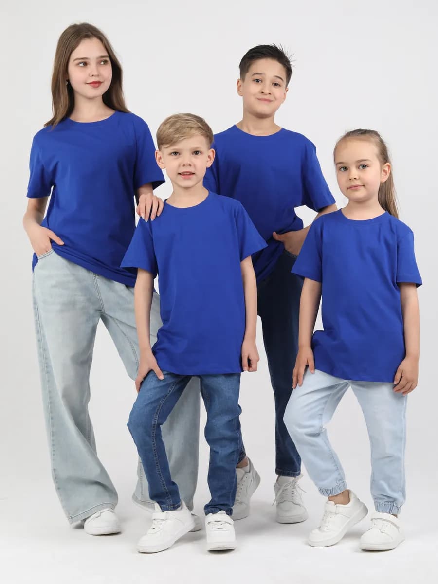 Футболка детская однотонная