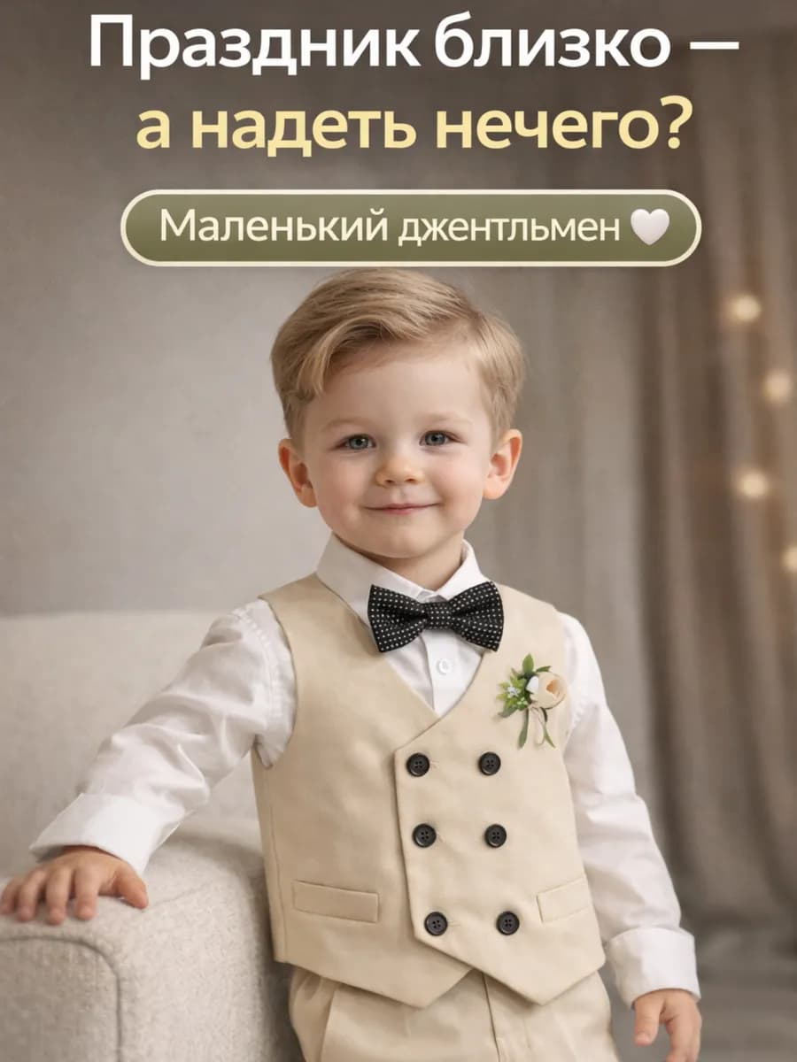 Костюм для мальчика нарядный праздничный на выпускной
