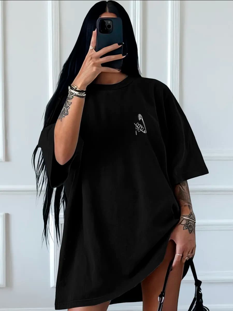 Футболка оверсайз c принтом