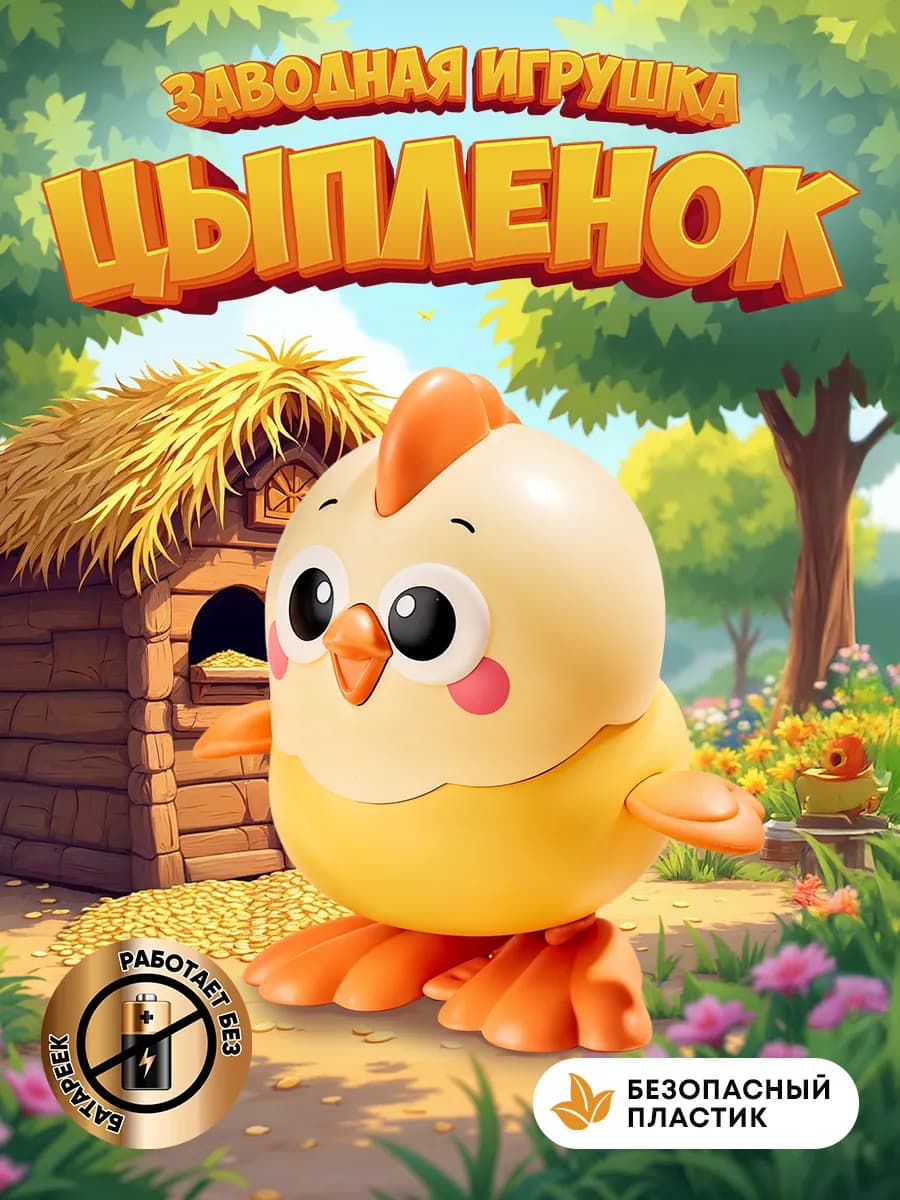 Заводная игрушка для малышей интерактивная