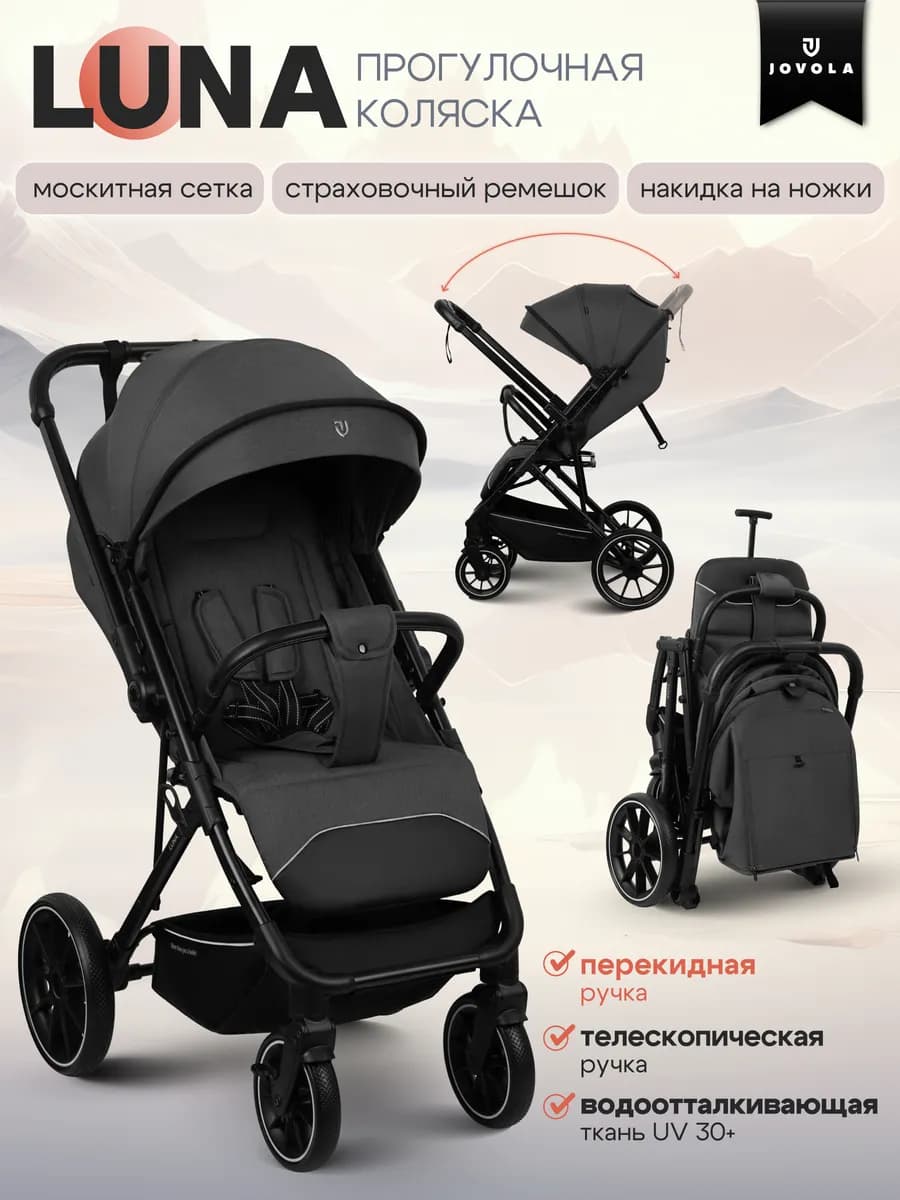 Коляска прогулочная LUNA всесезон с перекидной ручкой