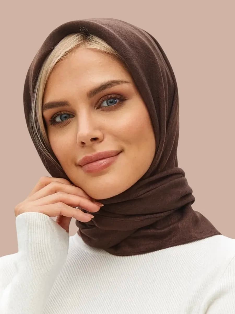 Теплый платок на голову, на шею