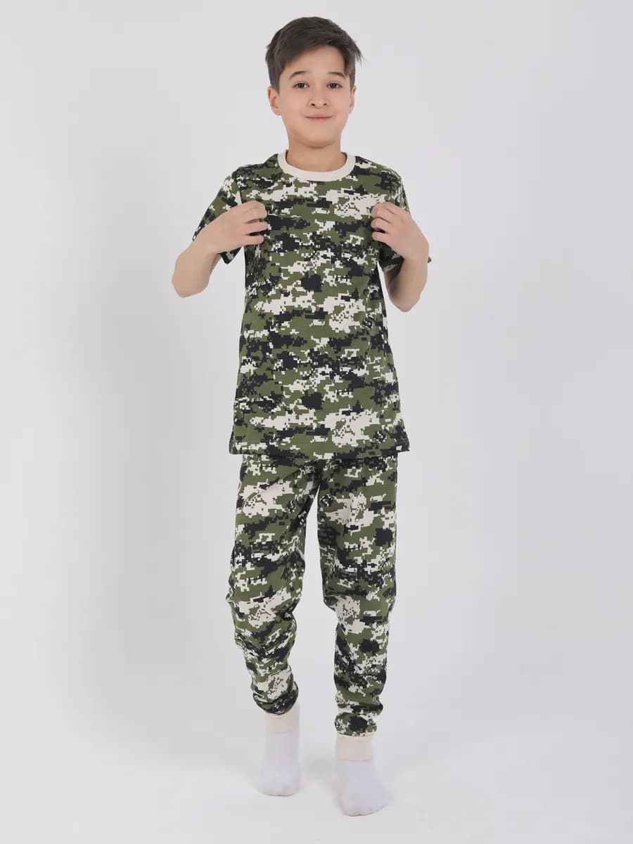 Пижама подростковая со штанами и футболкой