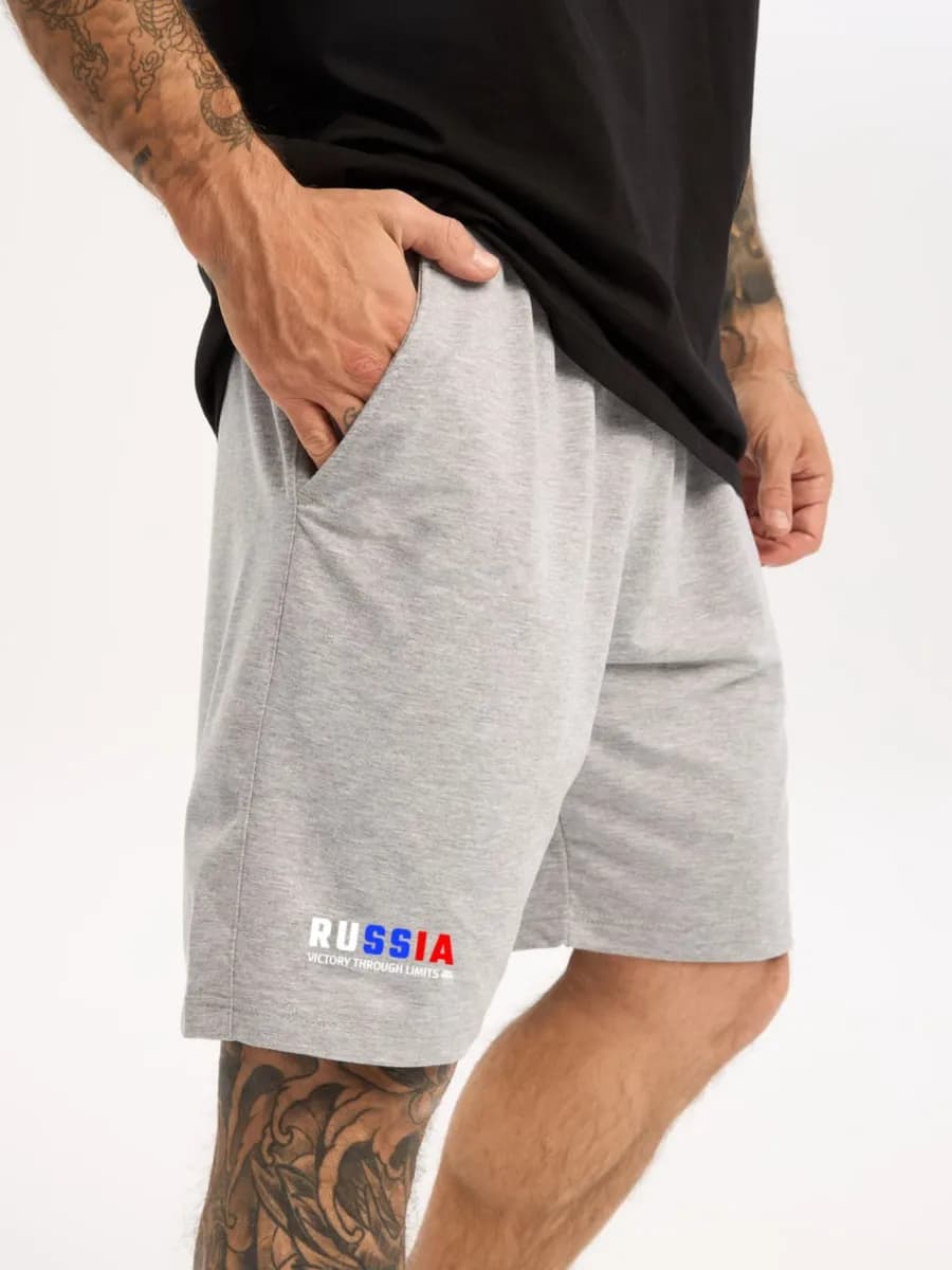 Шорты спортивные трикотажные с карманами