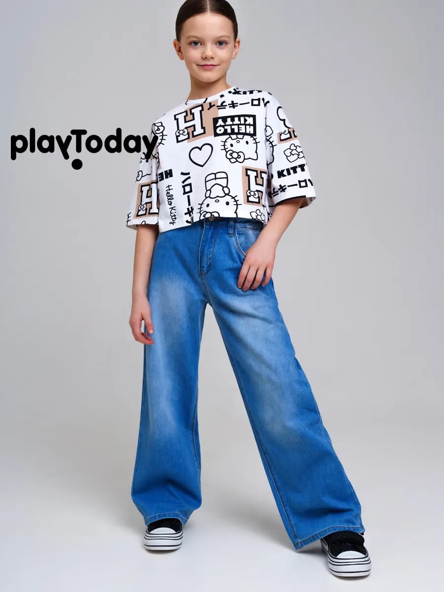 Джинсы широкие для подростка Y2K