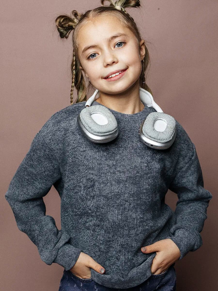 Свитшот для девочки в школу оверсайз варенка