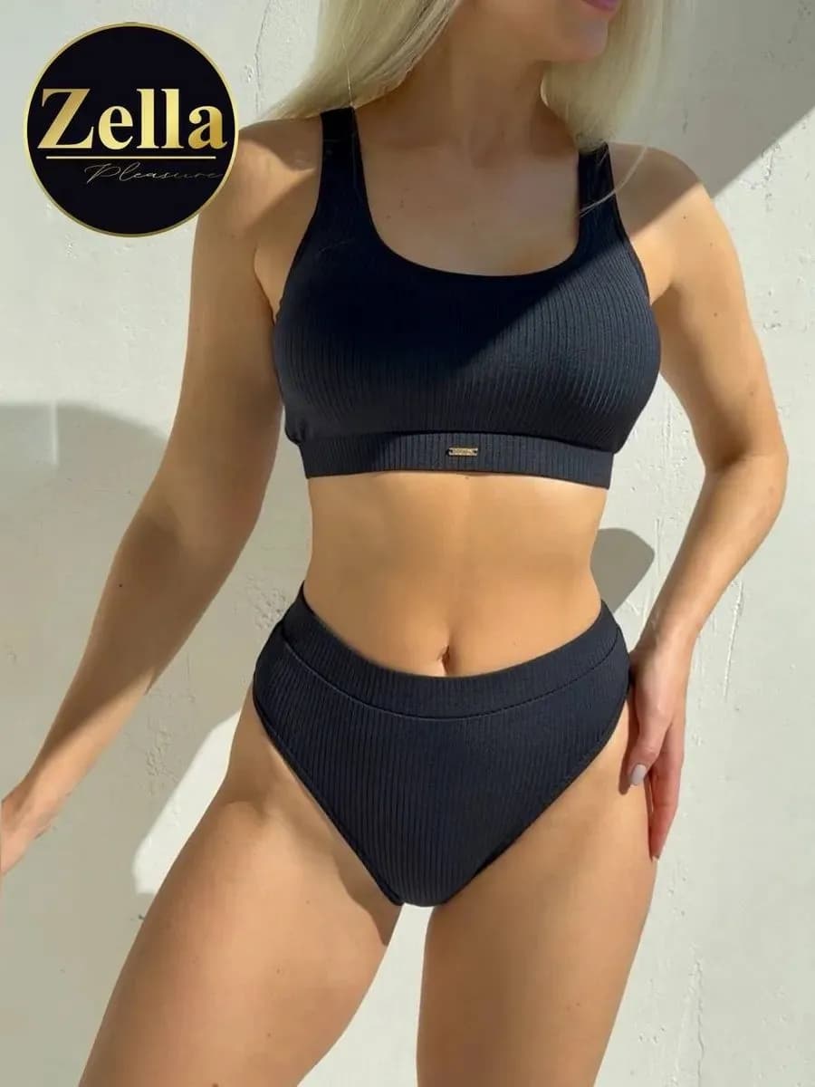 Купальник раздельный с высокой посадкой