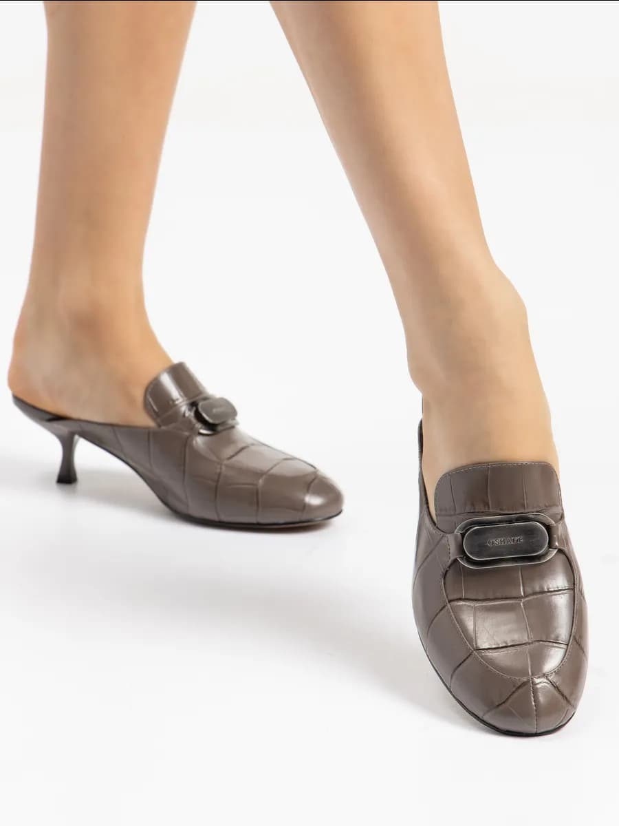 Мюли женские на каблуке