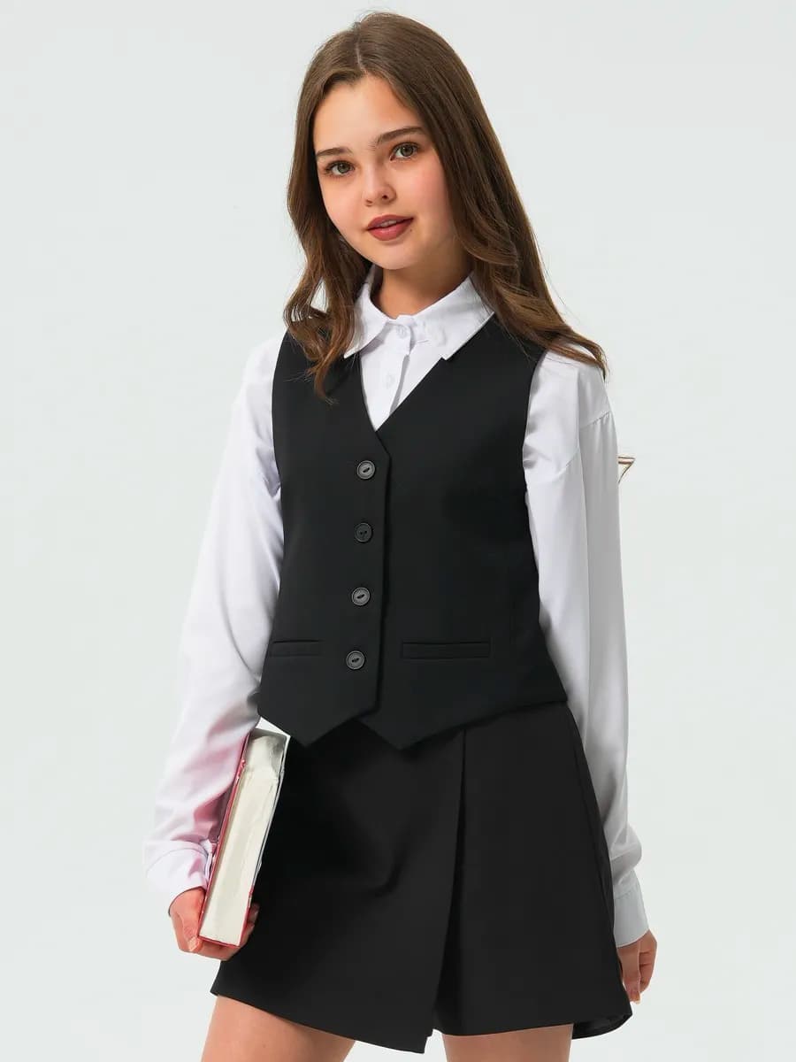 Жилет школьный для девочки подростка классический