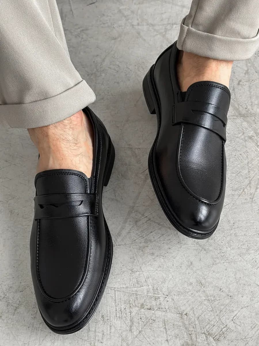 Лоферы мужские кожаные туфли