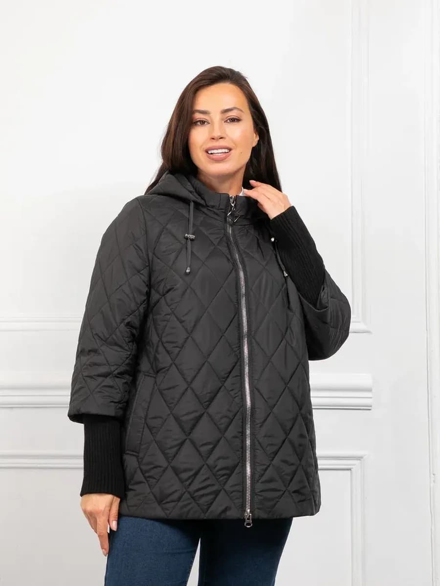 Куртка демисезонная с капюшоном большие размеры