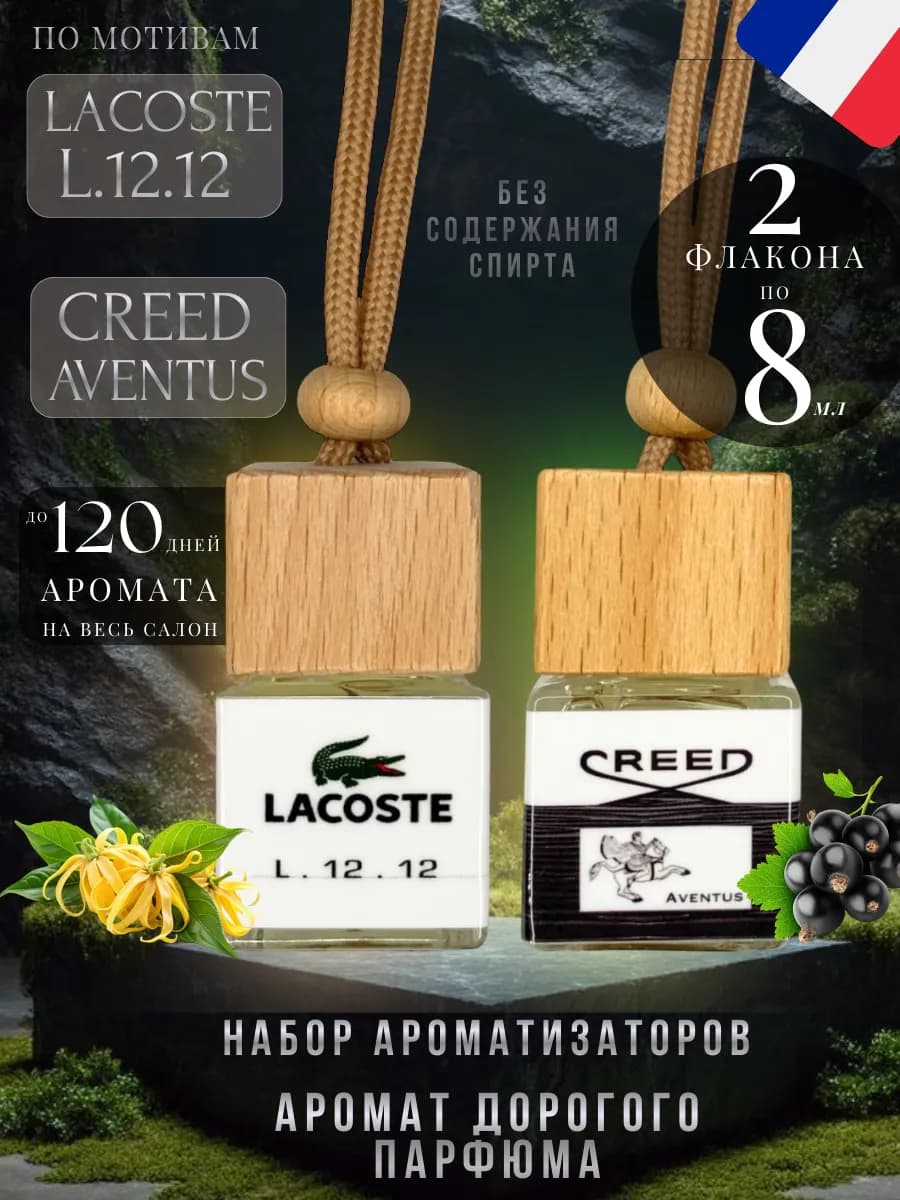 Ароматизатор в машину набор подарочный 2шт автопарфюм