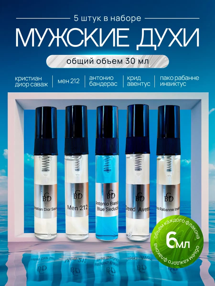 Духи для мужчин подарочный набор пробников