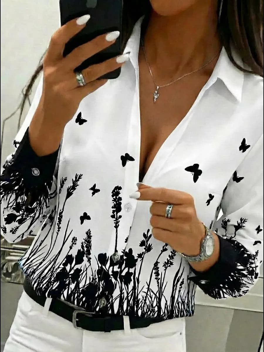 Блузка рубашка офисная нарядная