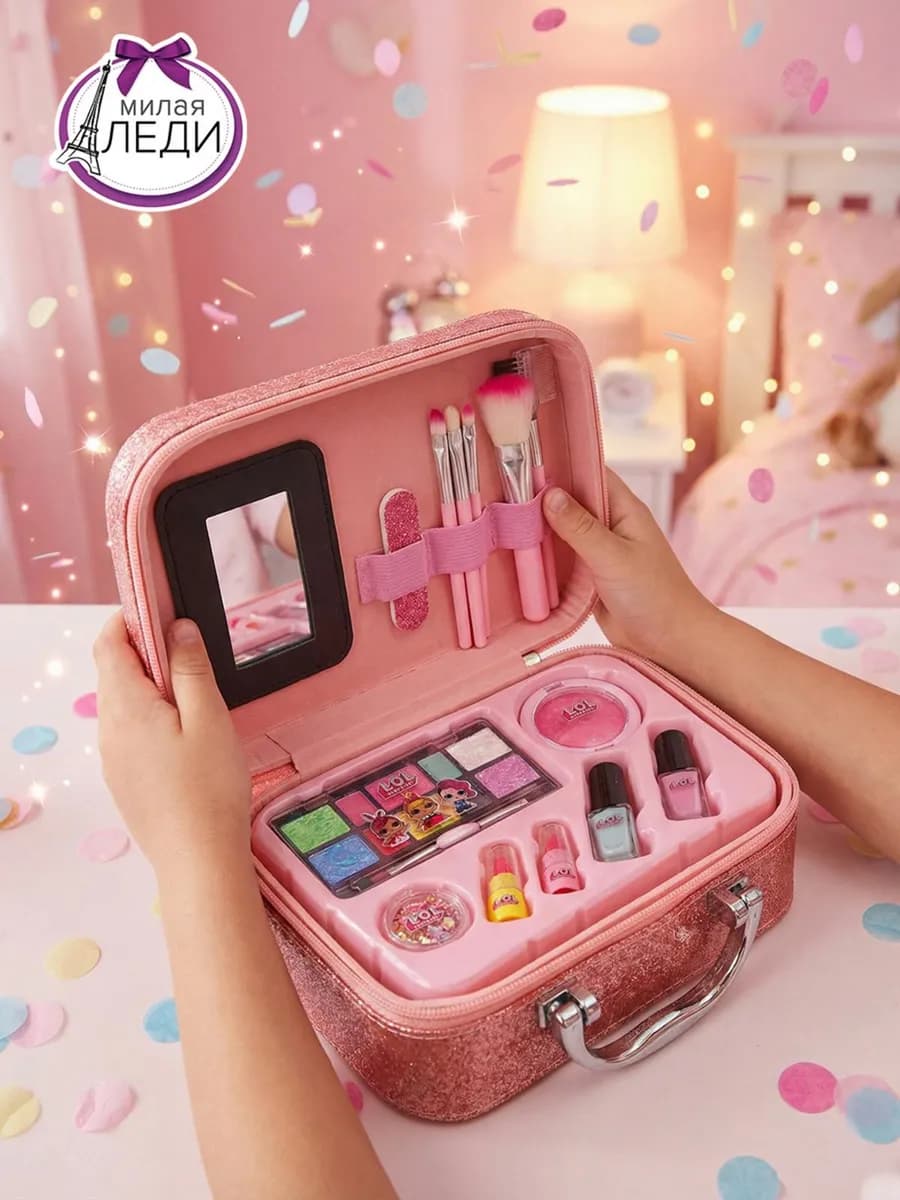 Набор детской косметики для макияжа в чемоданчике Лол