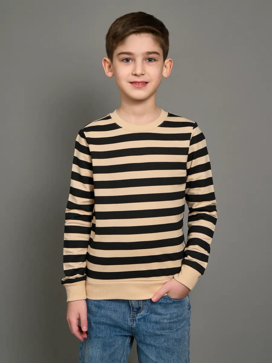 Толстовка свитшот без начеса с принтом