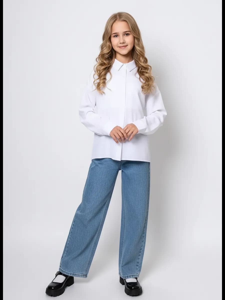 блузка школьная оверсайз