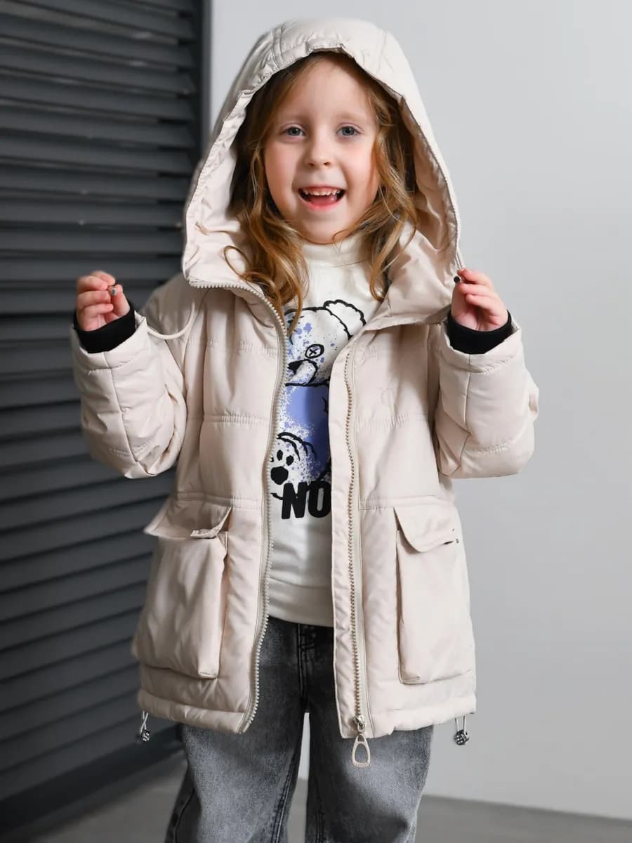 Куртка для девочек весна с капюшоном