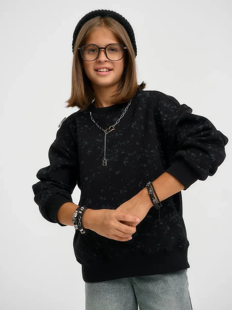 Свитшот с цепочкой оверсайз в школу