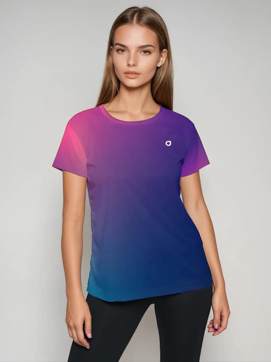 Футболка спортивная для зала и фитнеса с принтом