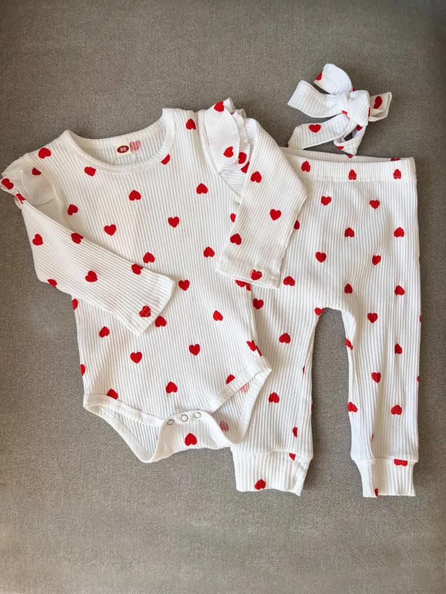 Боди для новорожденных комплект с штанишками и повязкой