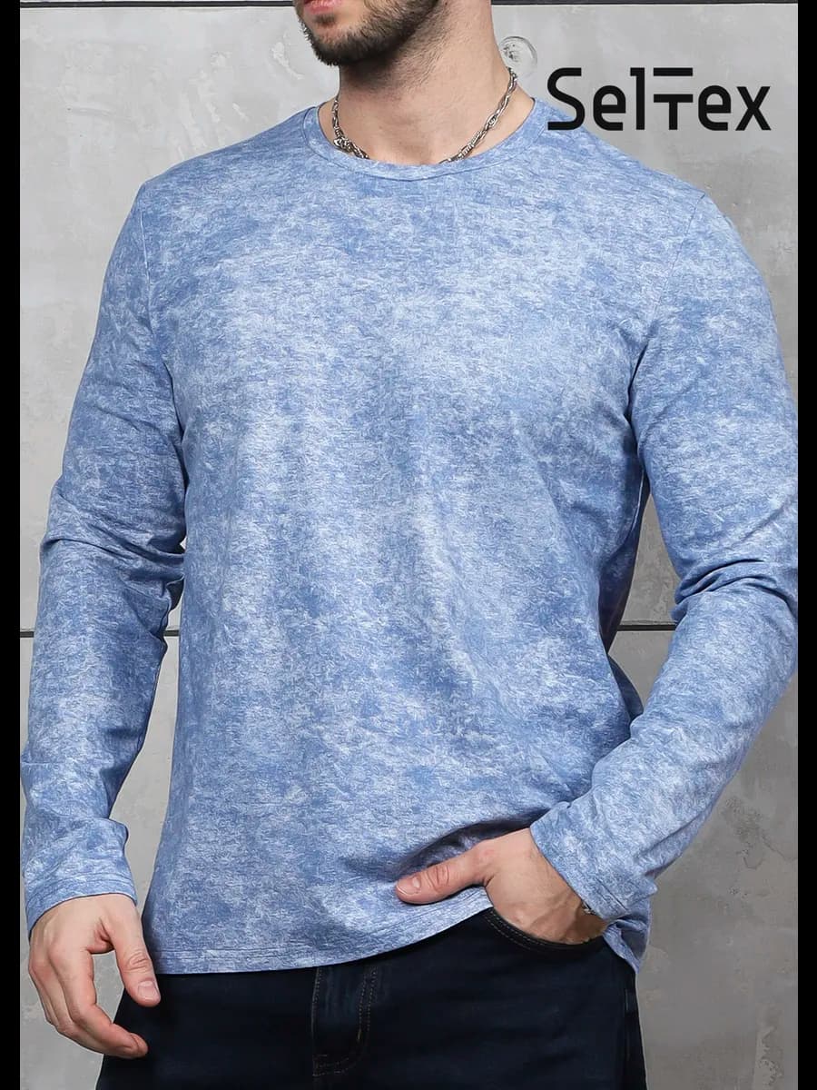 Лонгслив мужской с длинным рукавом больших размеров варенка