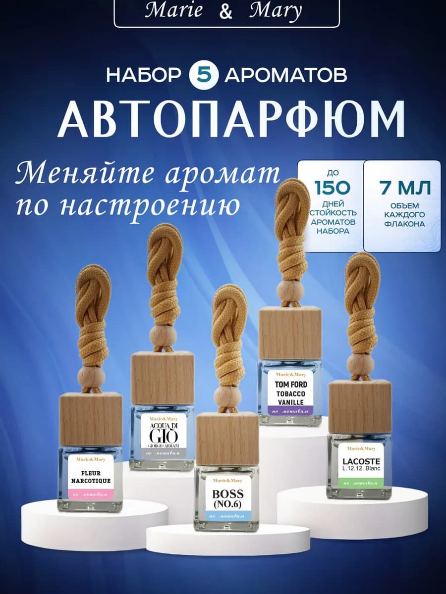 Ароматизатор в машину набор автопарфюм