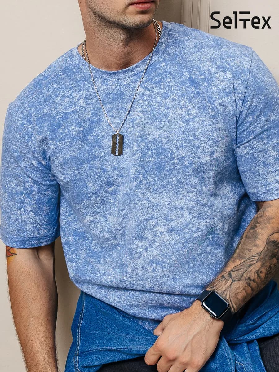 Футболка варенка мужская базовая хлопок оверсайз