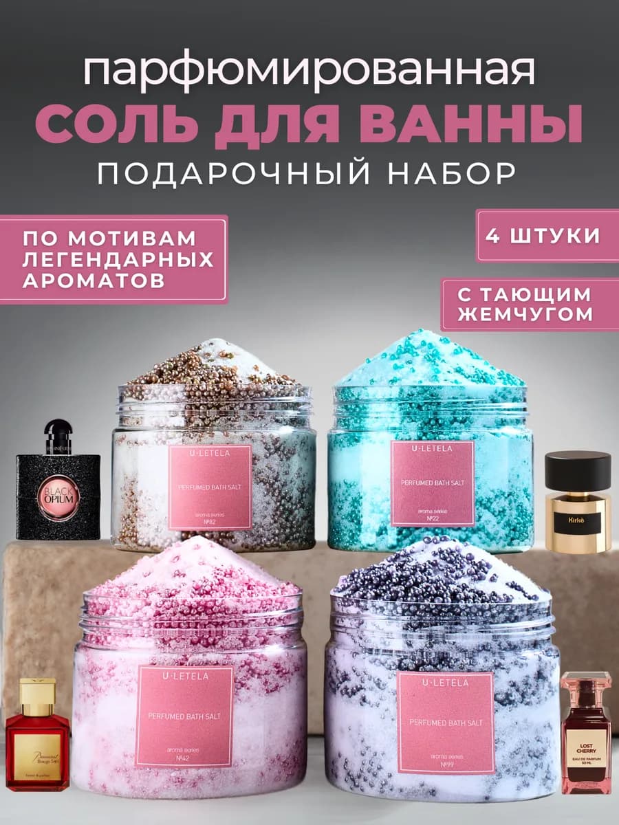 соль для ванны парфюмированный подарочный набор
