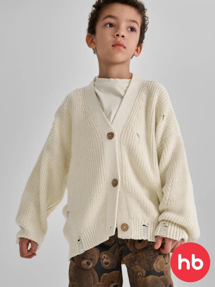 Кардиган вязаный на пуговицах